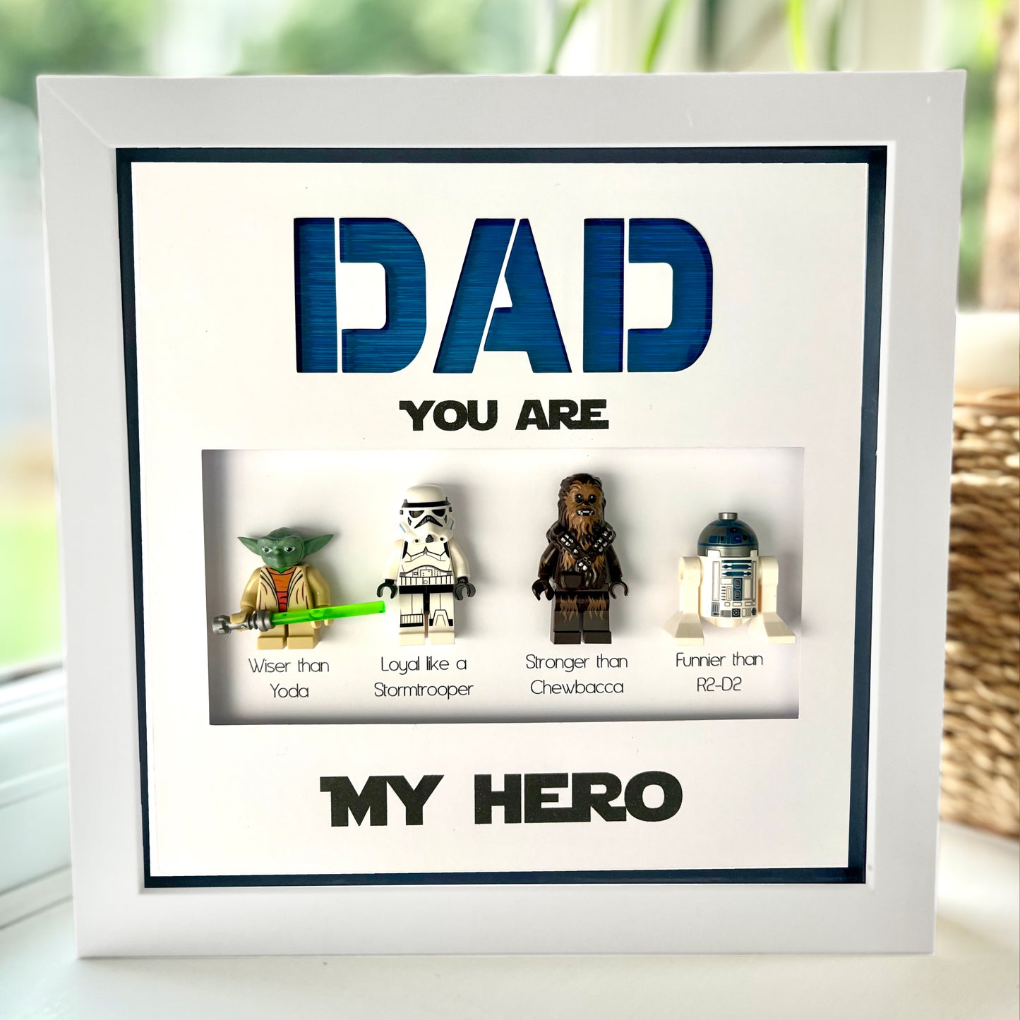Male Dad / Husband etc You are my Hero Character Frame