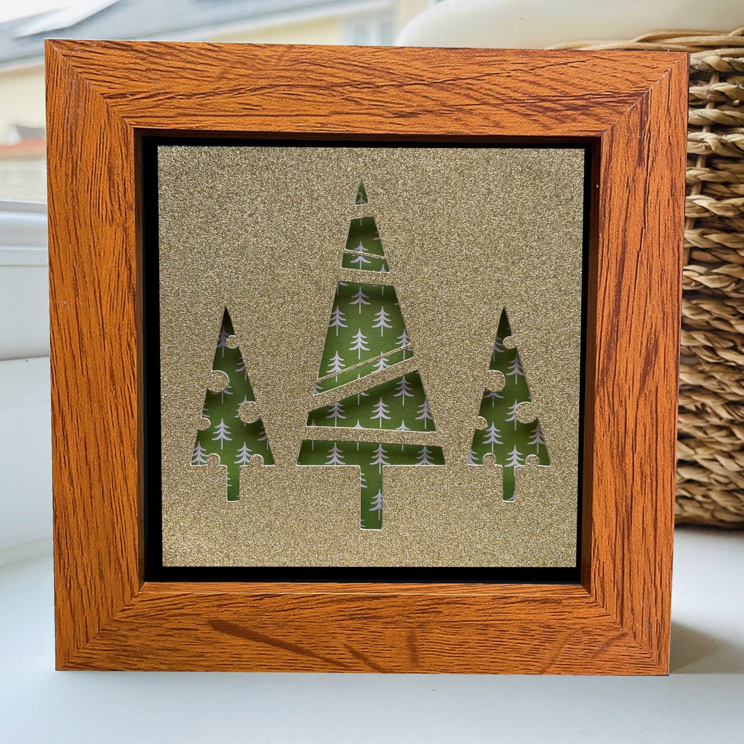 Christmas Tree 11 4 x 4” Box Frame