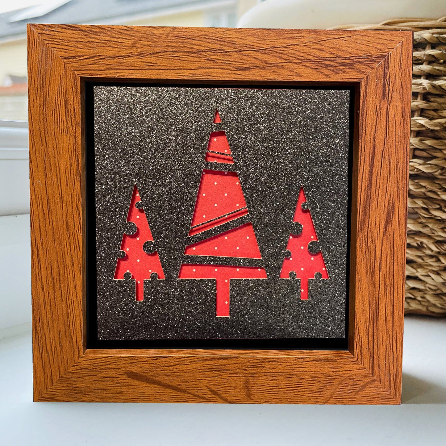 Christmas Tree 1 4 x 4” Box Frame