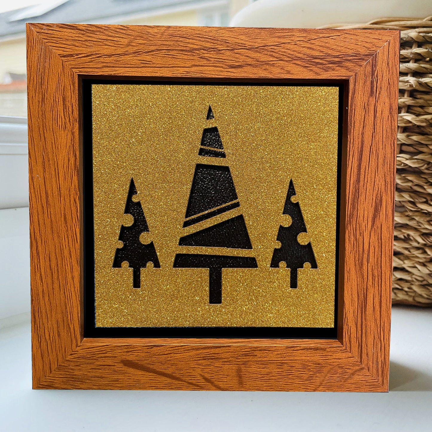 Christmas Tree 2 4 x 4” Box Frame