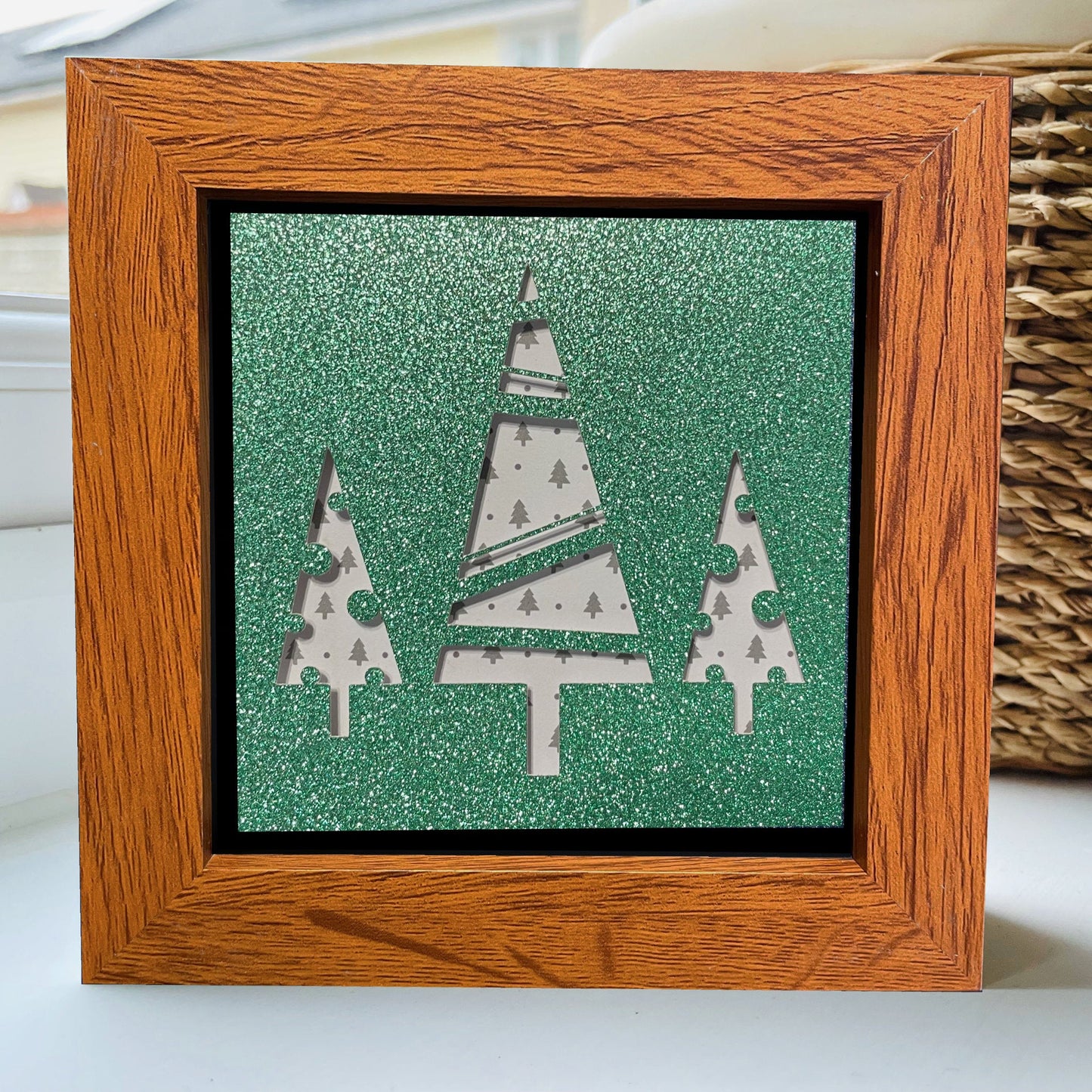 Christmas Tree 4 4 x 4” Box Frame