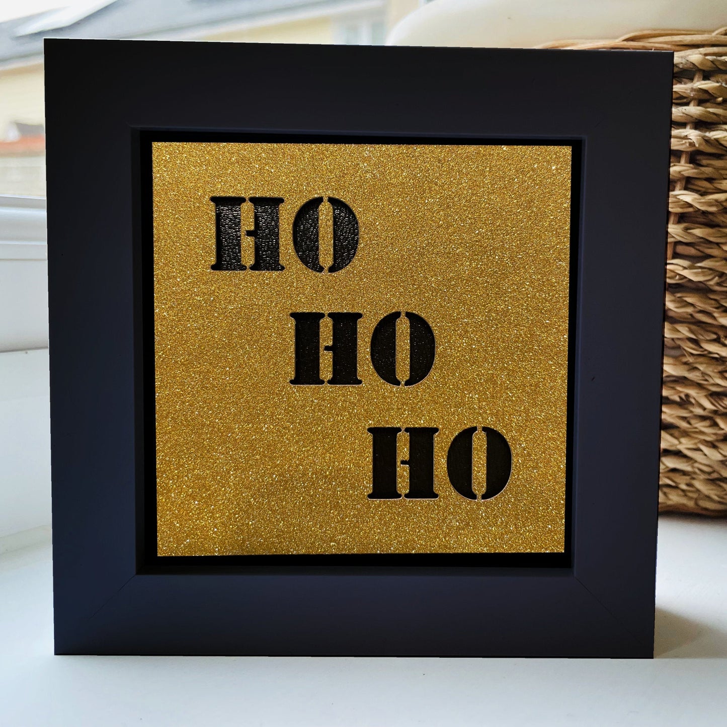 Ho Ho Ho 10 4 x 4” Box Frame
