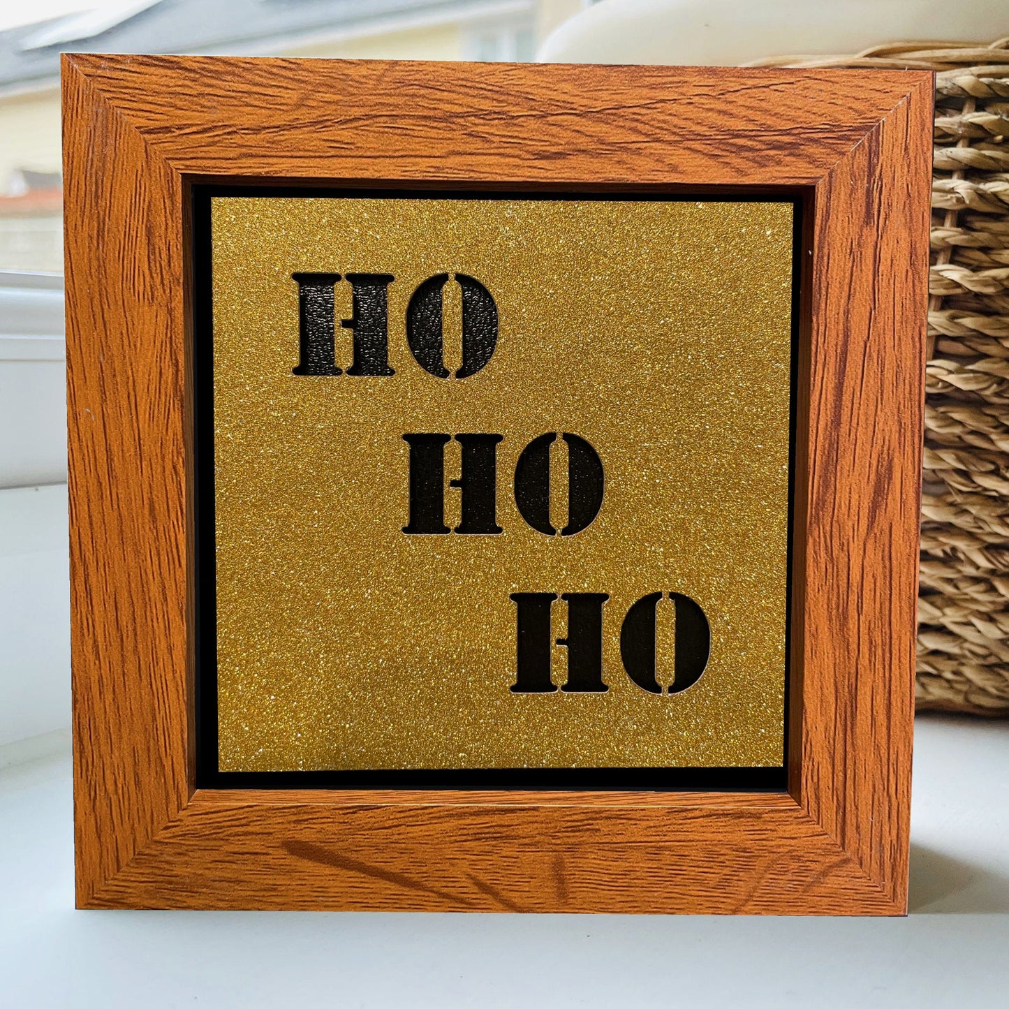 Ho Ho Ho 10 4 x 4” Box Frame