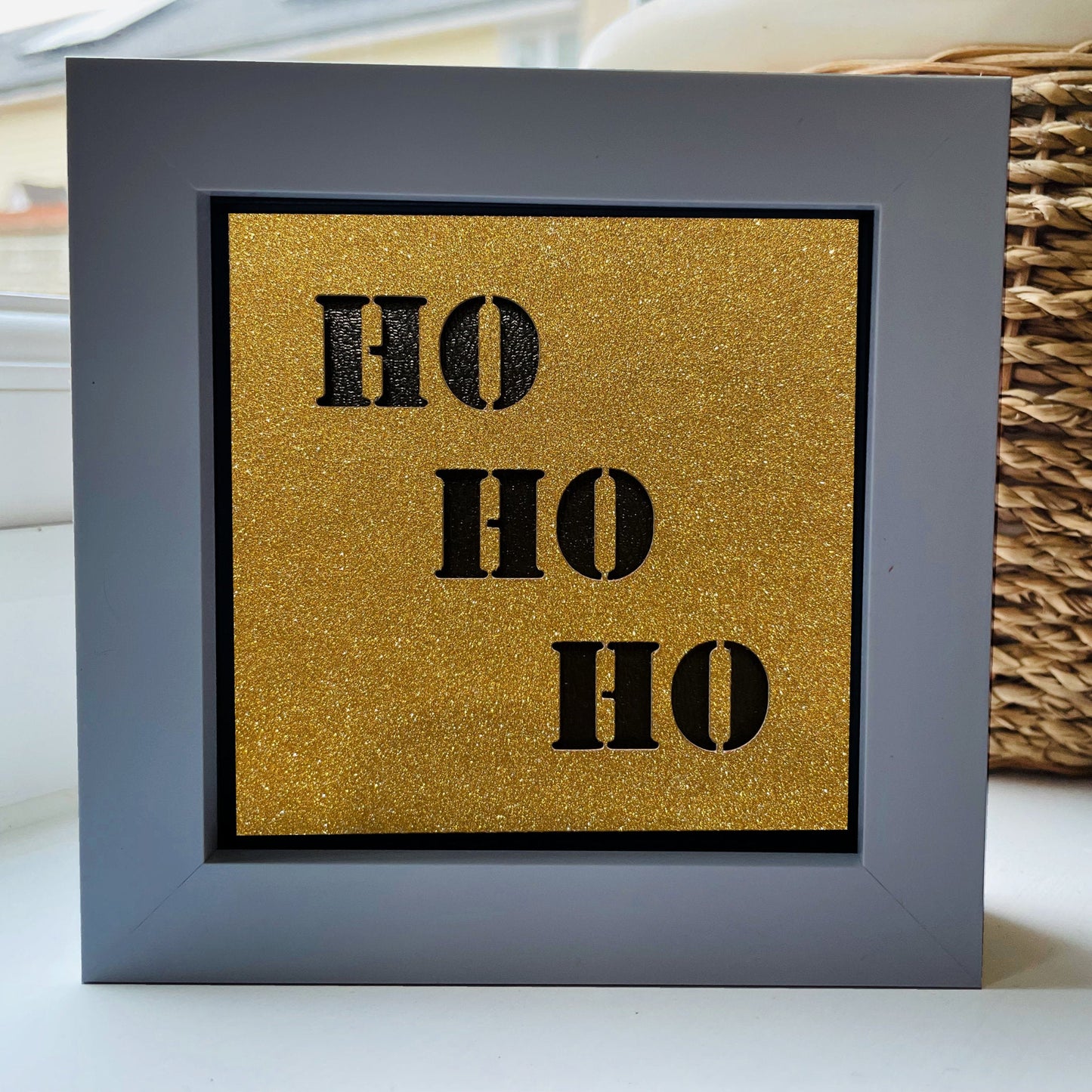 Ho Ho Ho 10 4 x 4” Box Frame
