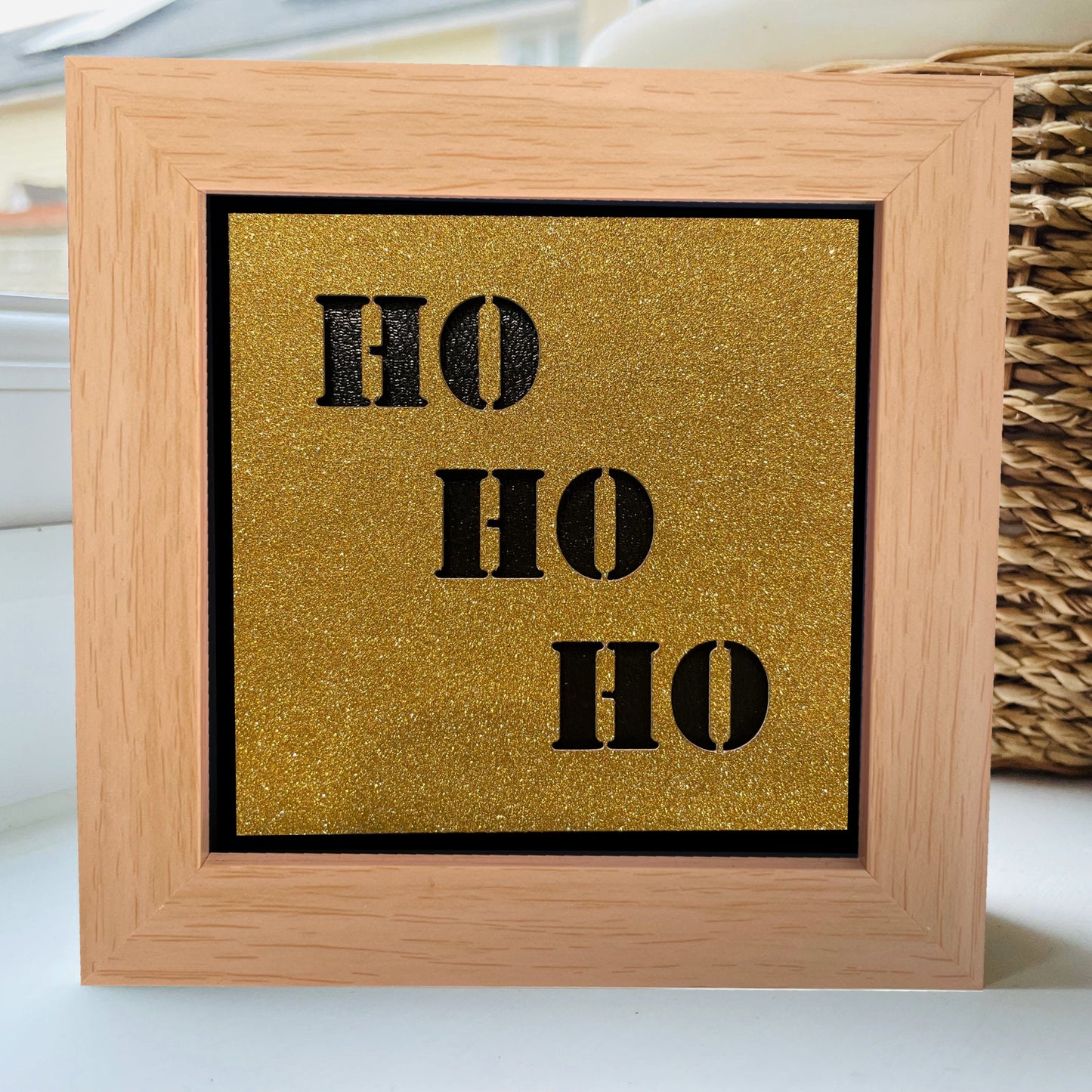 Ho Ho Ho 10 4 x 4” Box Frame
