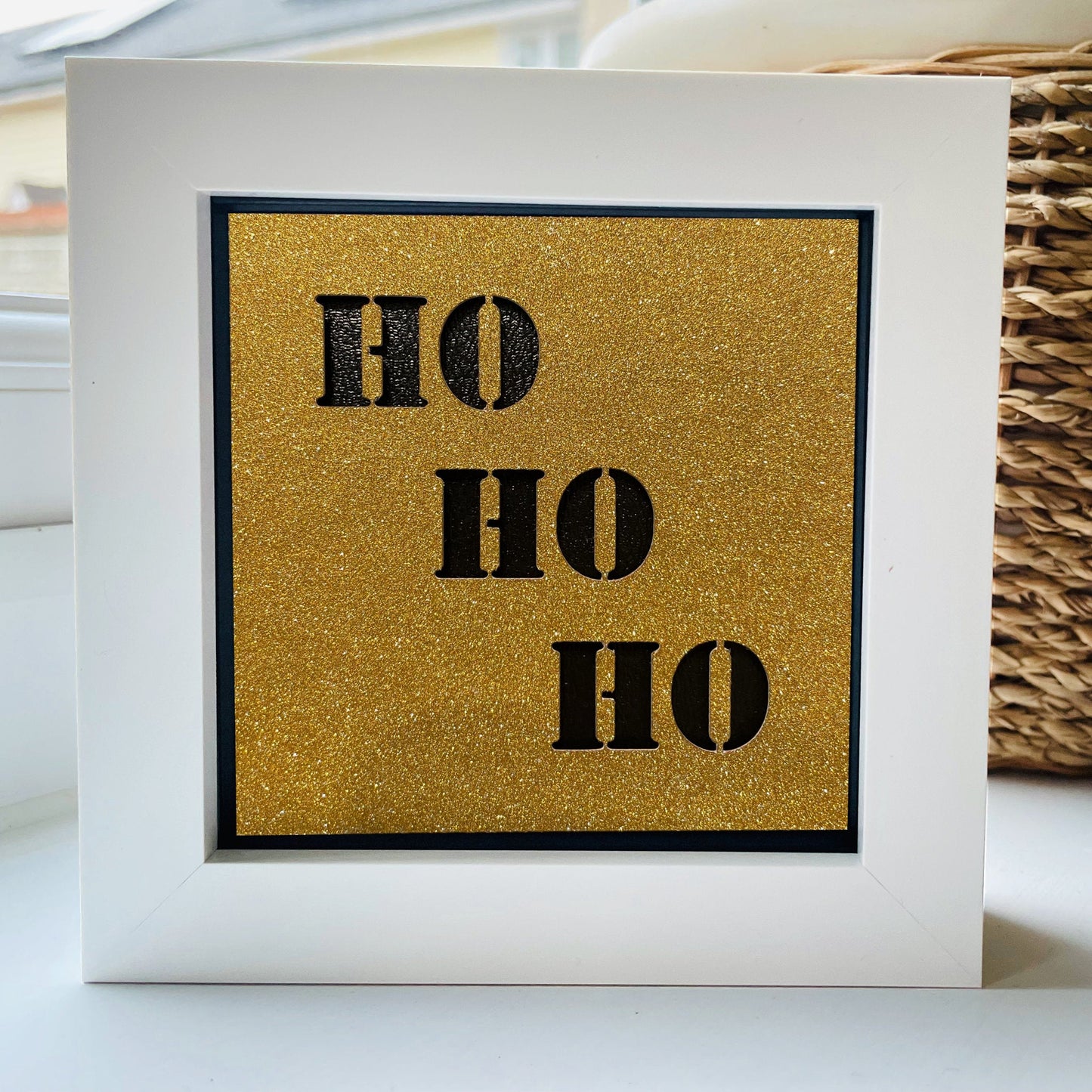 Ho Ho Ho 10 4 x 4” Box Frame
