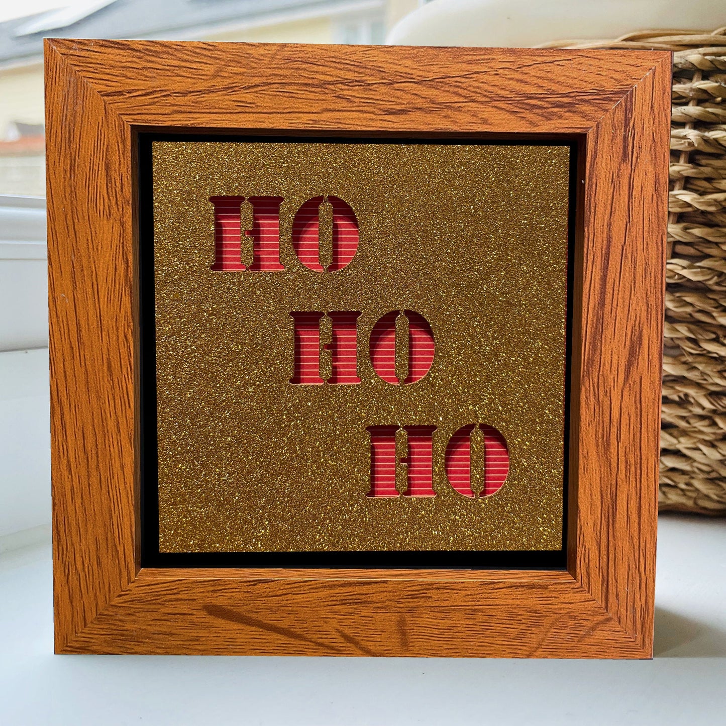 Ho Ho Ho 4 4 x 4” Box Frame