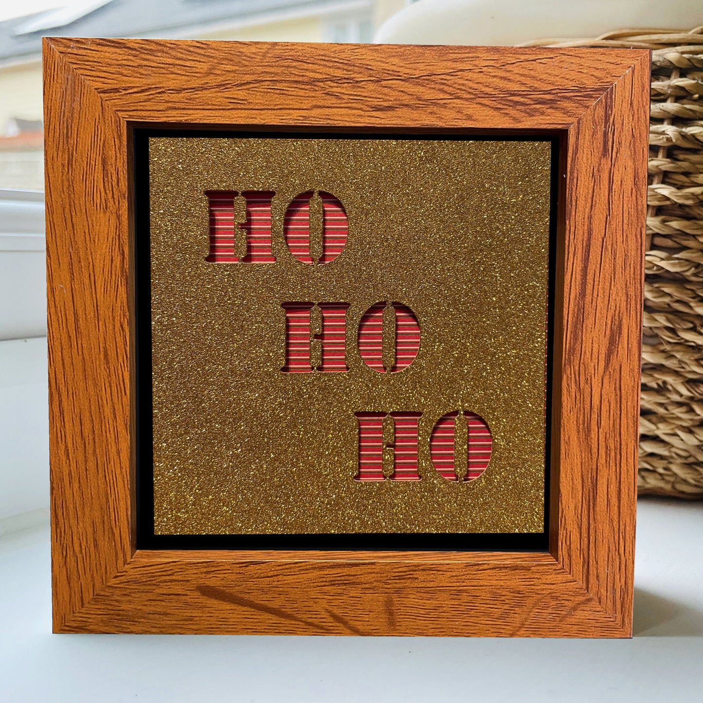 Ho Ho Ho 5 4 x 4” Box Frame