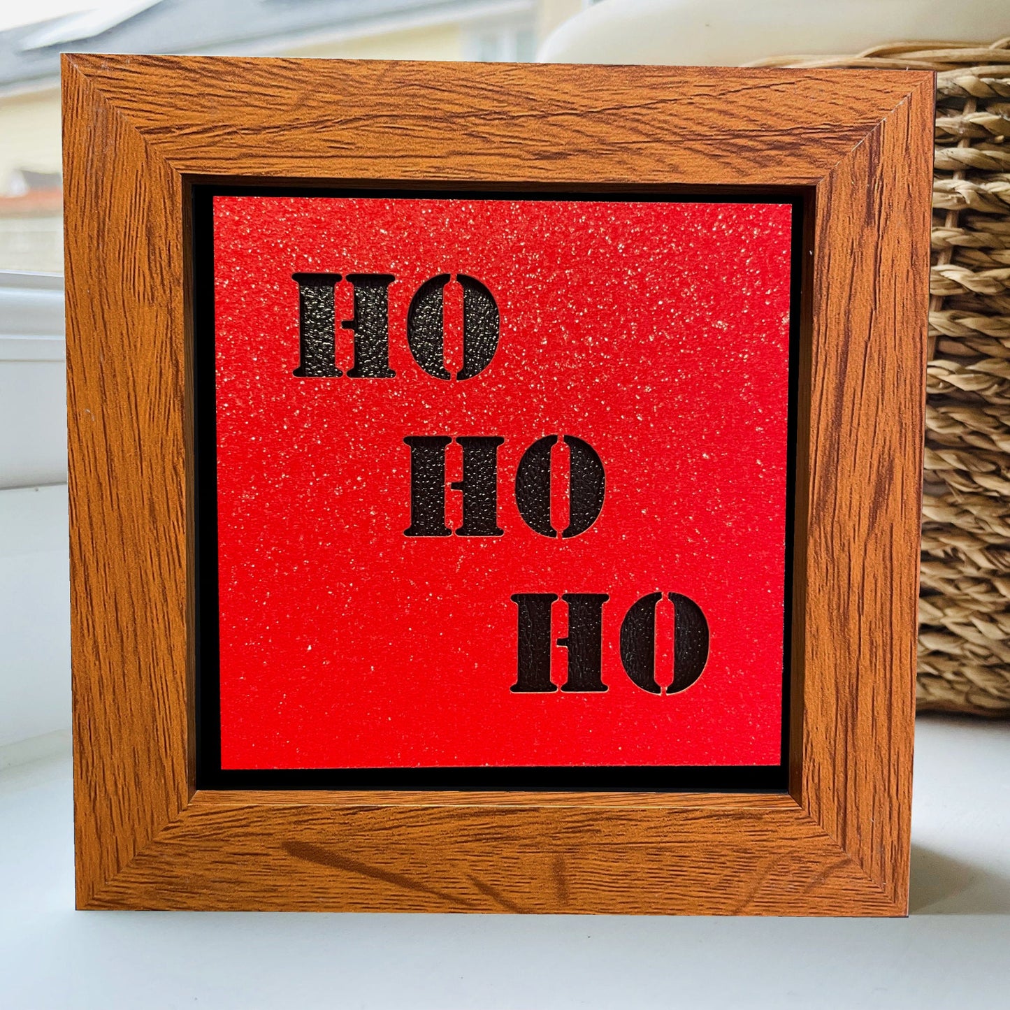 Ho Ho Ho 6 4 x 4” Box Frame