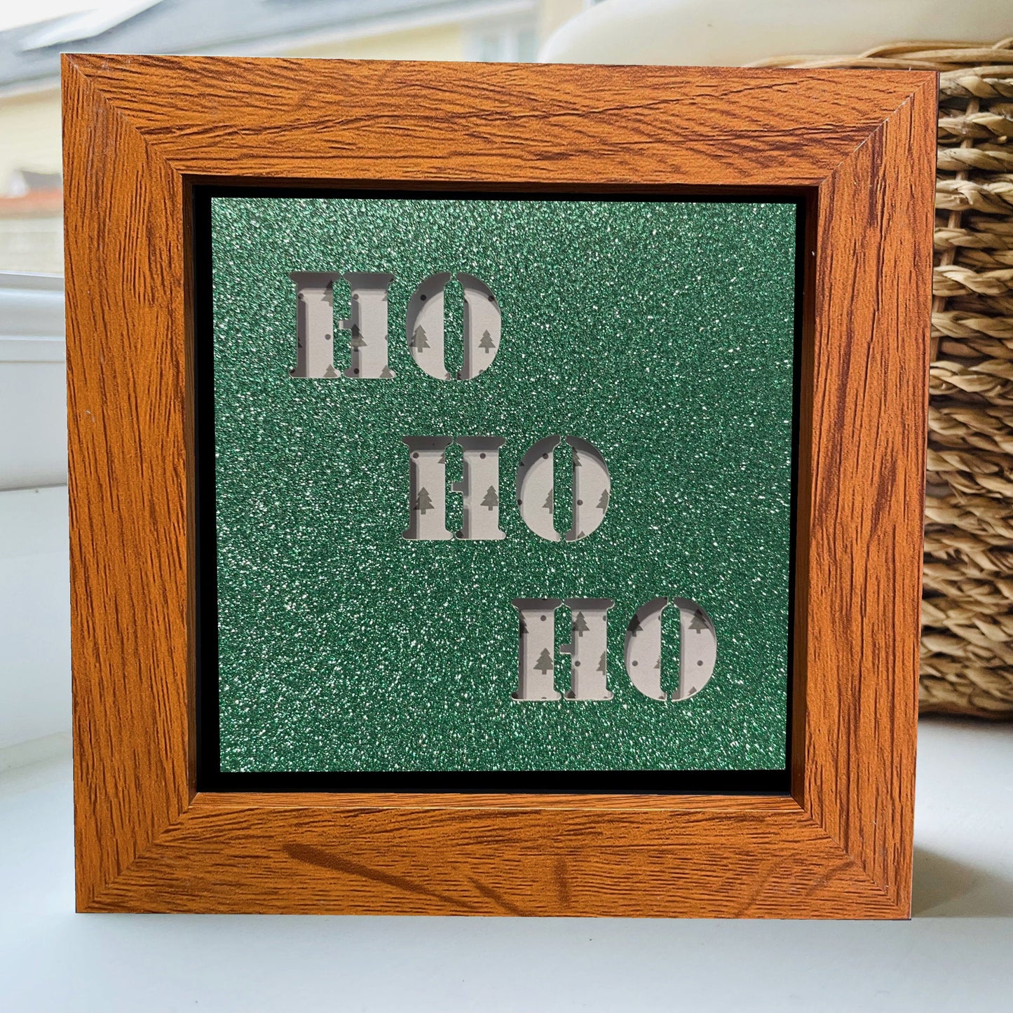 Ho Ho Ho 8 4 x 4” Box Frame