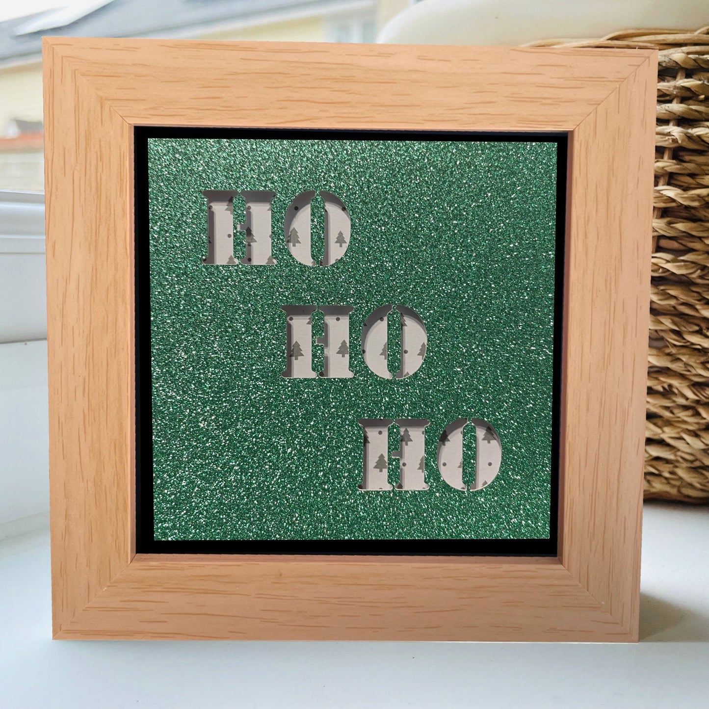 Ho Ho Ho 8 4 x 4” Box Frame