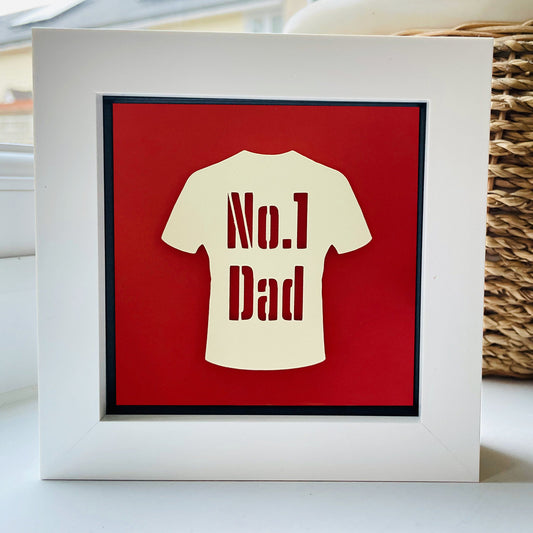 No 1 Dad Football Shirt 6