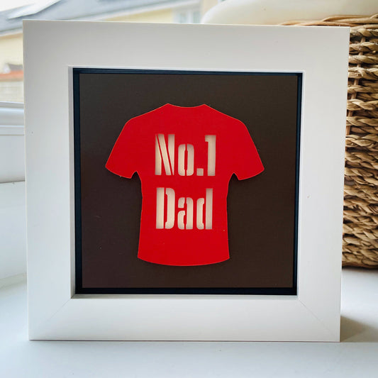 No 1 Dad Football Shirt 2