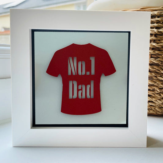 No 1 Dad Football Shirt 3