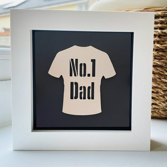 No 1 Dad Football Shirt 1
