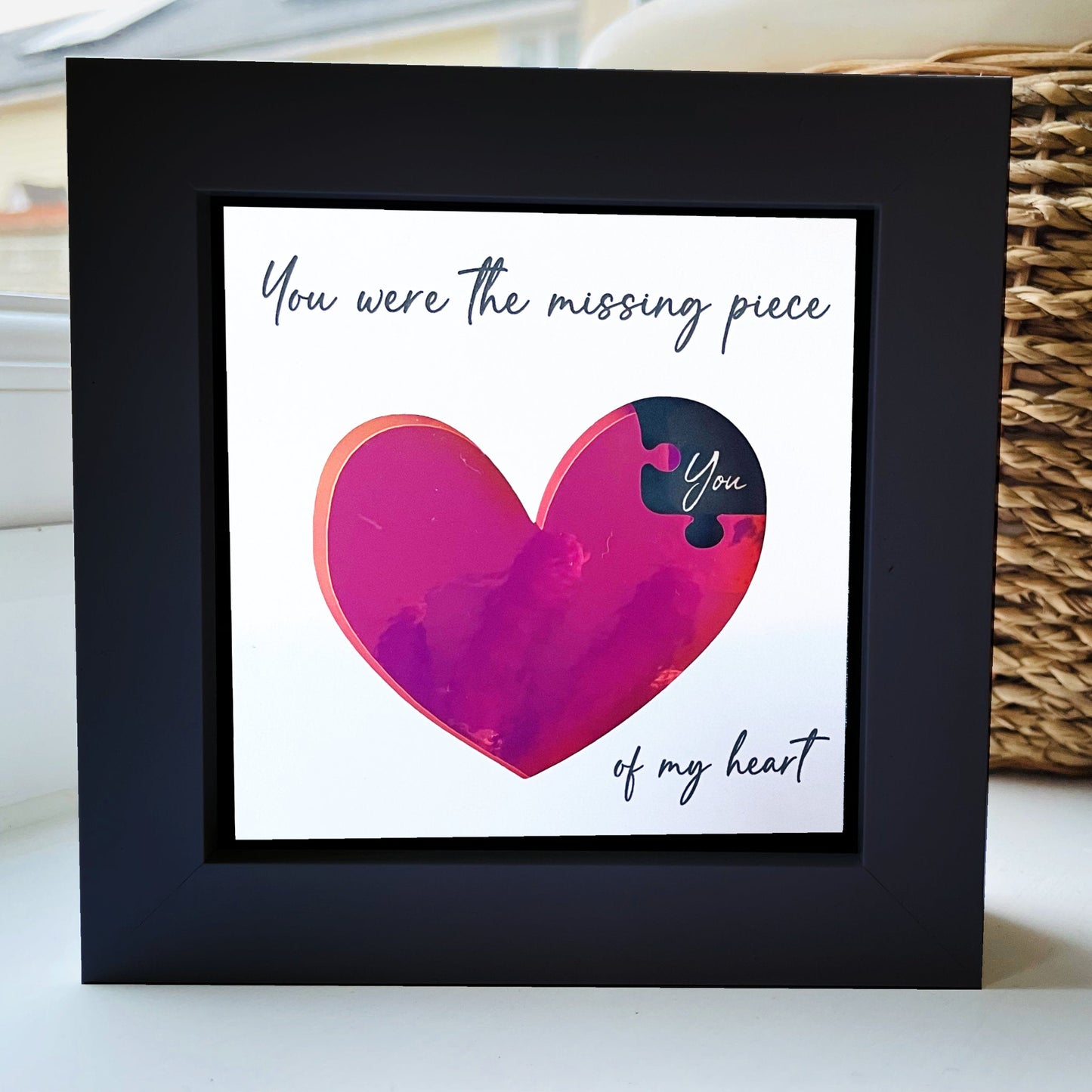 You were the missing piece of my heart HOLO
