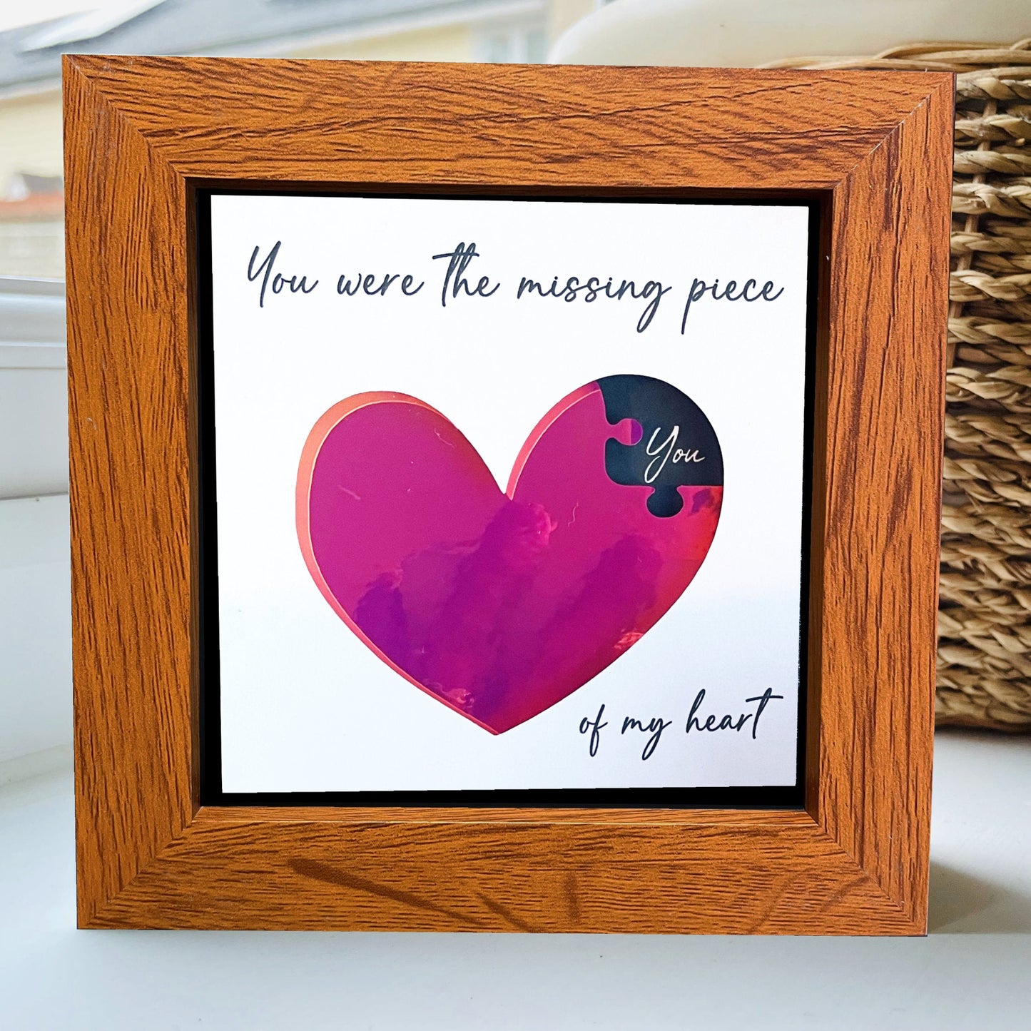 You were the missing piece of my heart HOLO