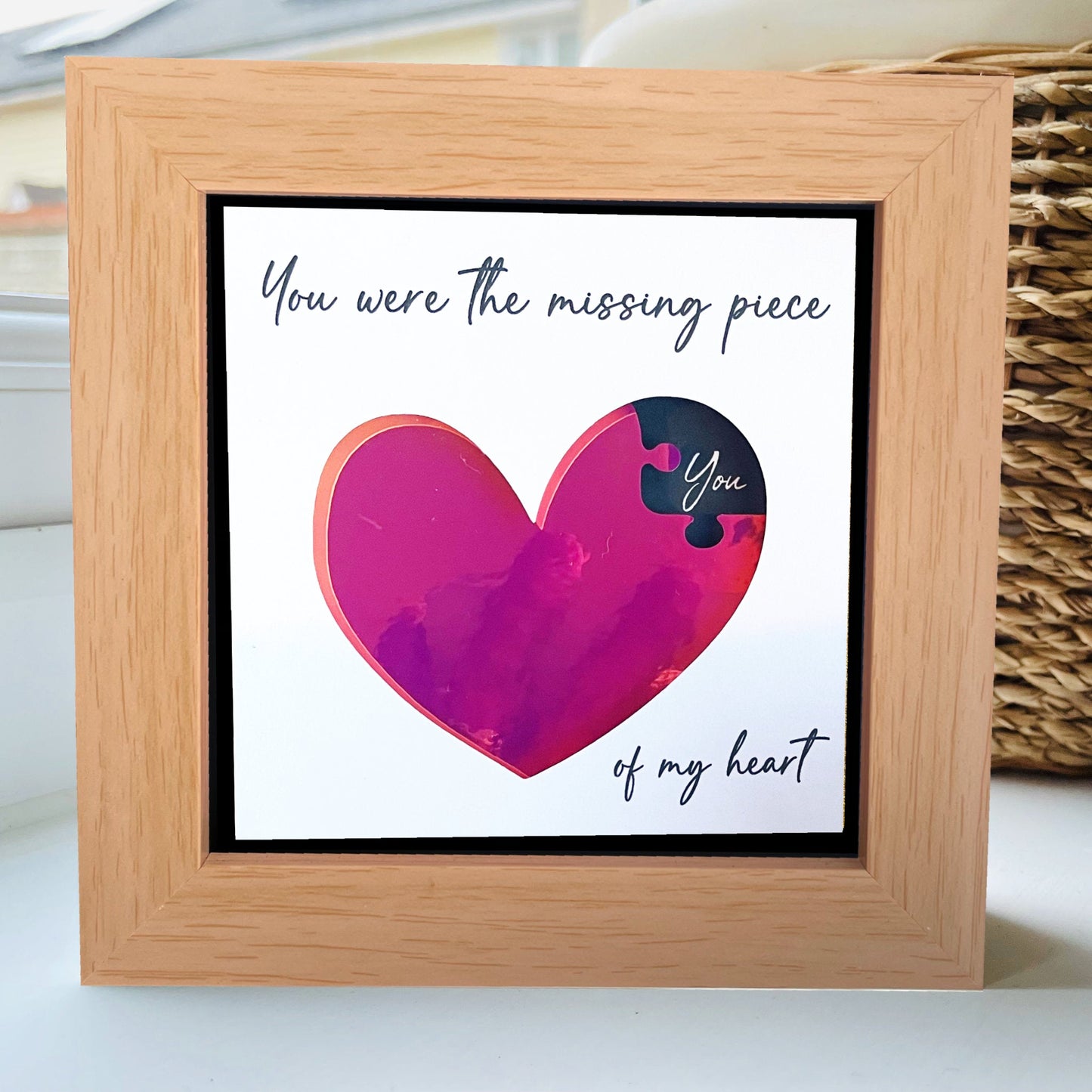 You were the missing piece of my heart HOLO