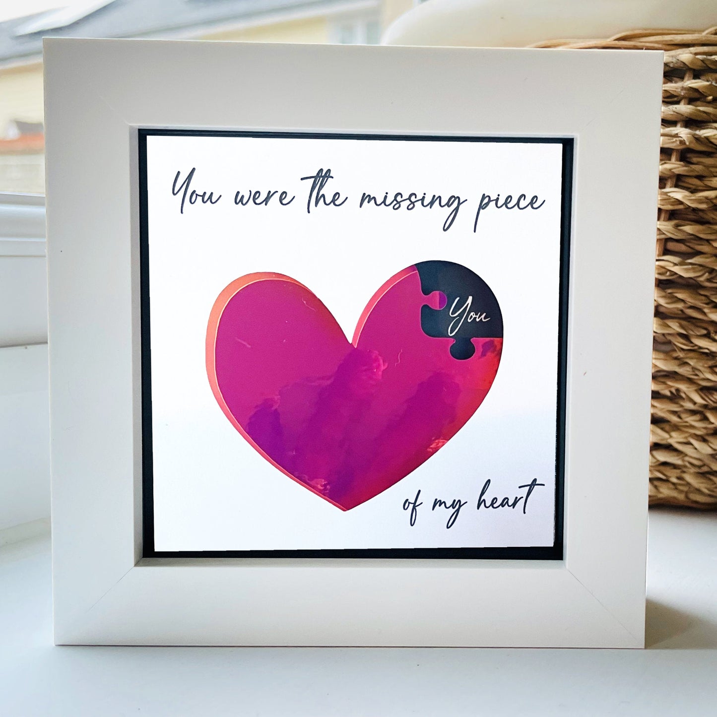 You were the missing piece of my heart HOLO