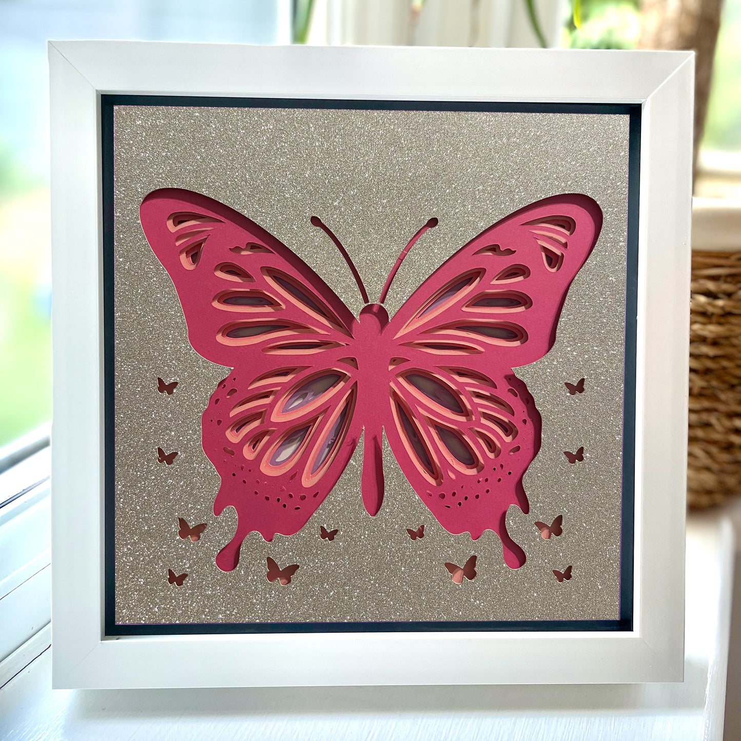 Butterfly 3 8x8" Box Frame