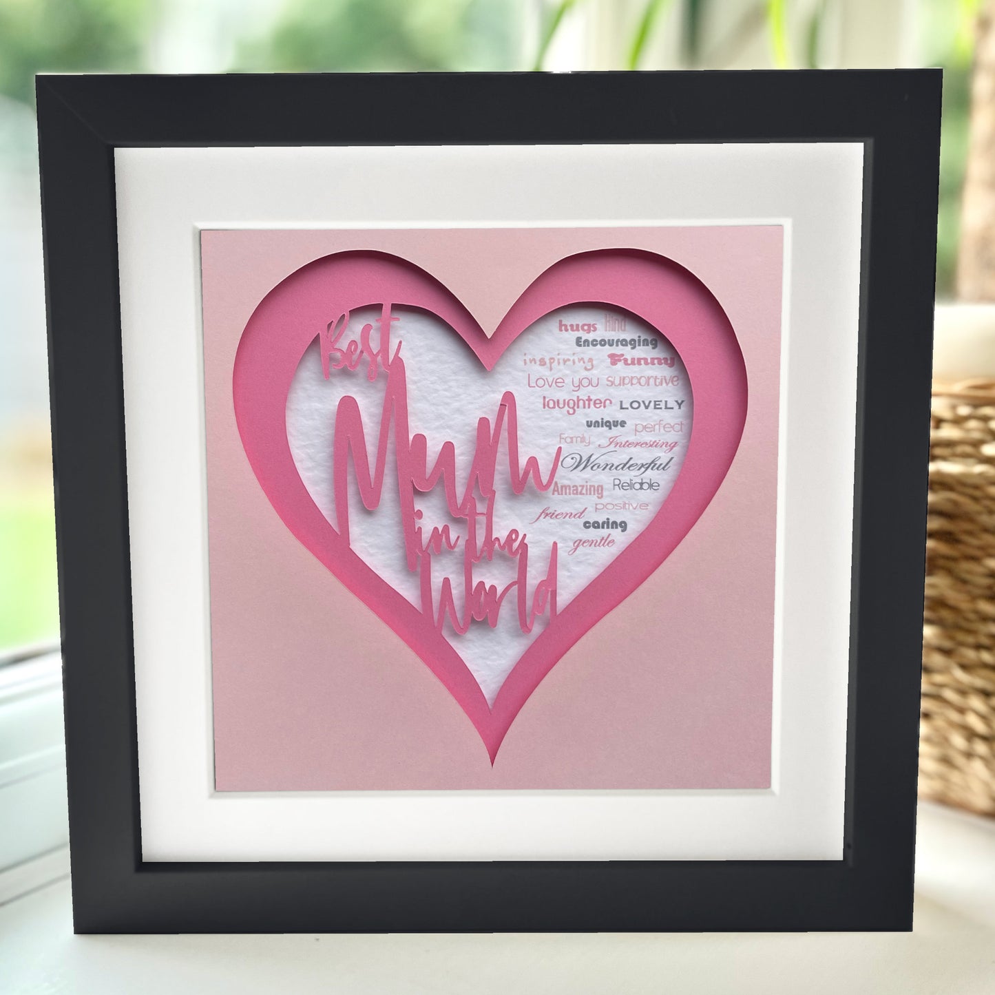 Best Mum in the World 8 8 x 8” Box Frame