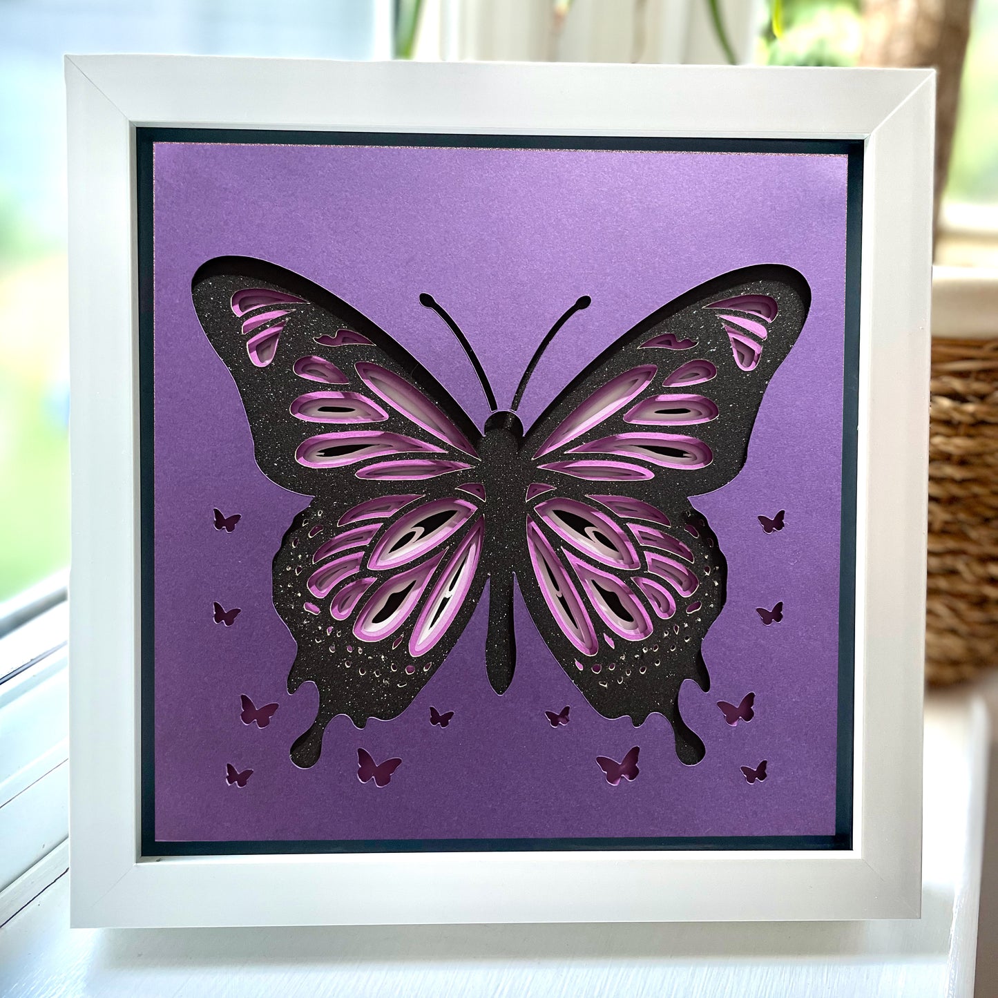 Butterfly 2 8x8" Box Frame