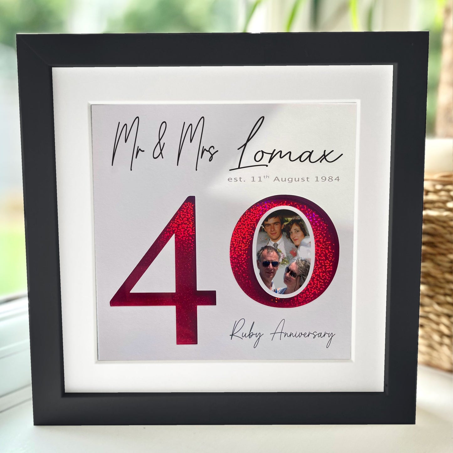 Special Anniversary 8 x 8” Box Frame
