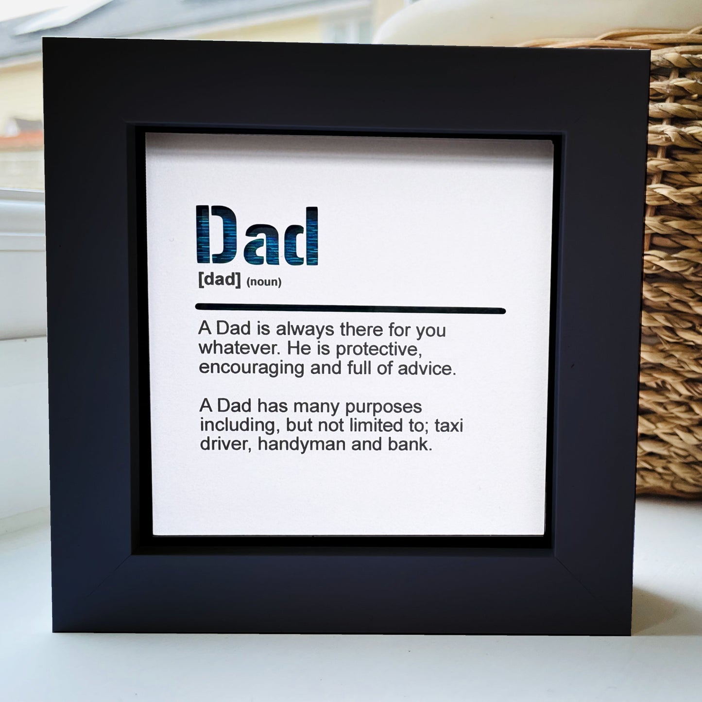 Dad Dictionary Quote (Blue)