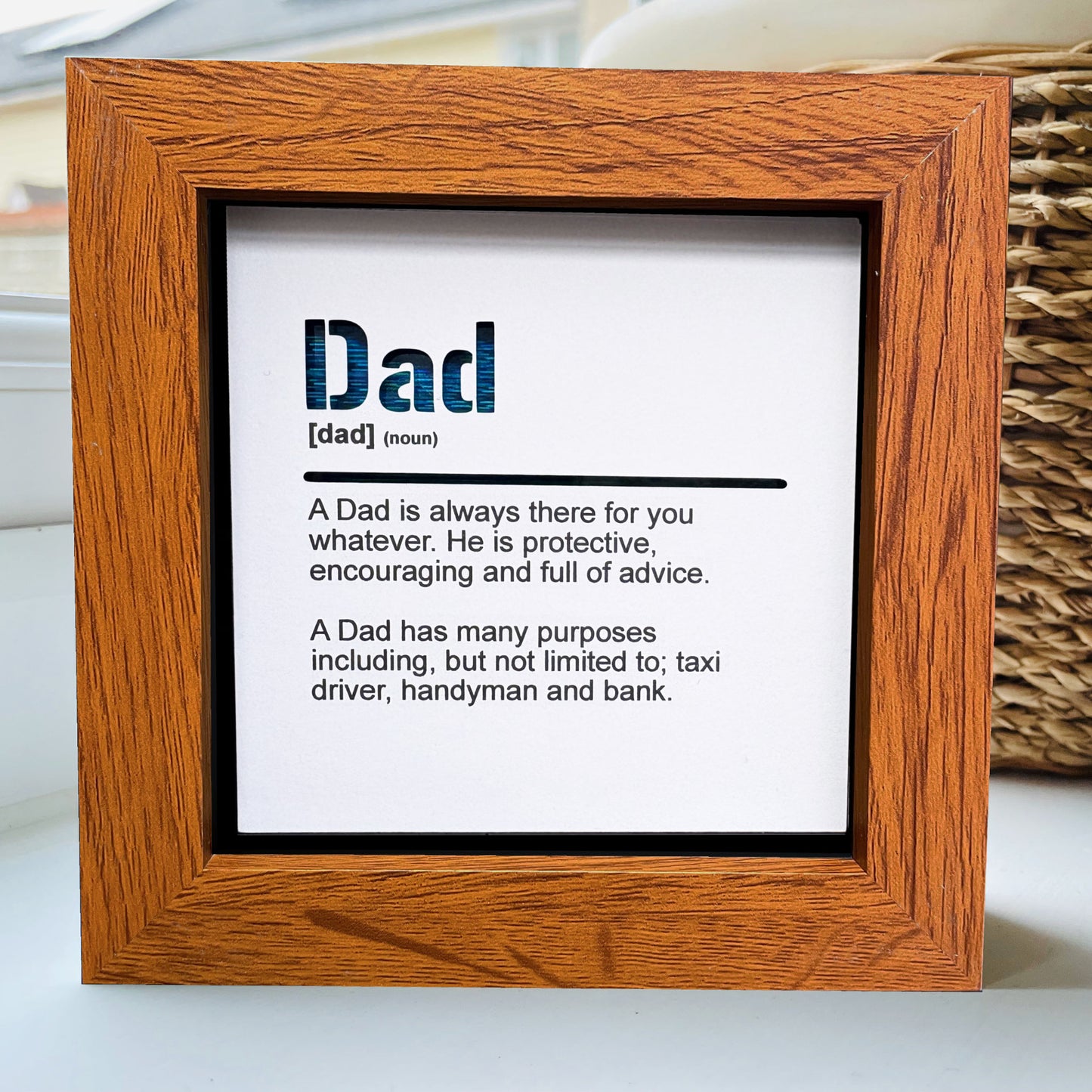 Dad Dictionary Quote (Blue)