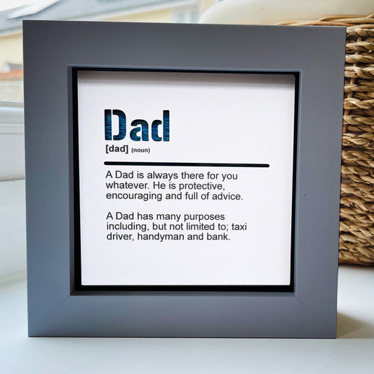 Dad Dictionary Quote (Blue)