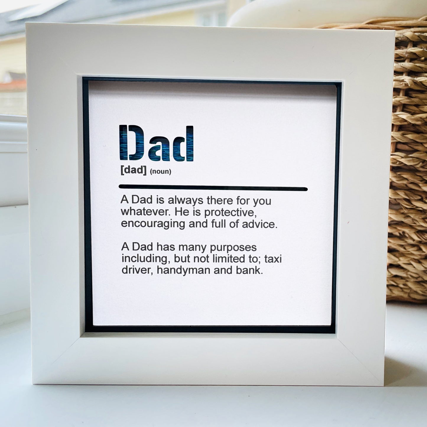 Dad Dictionary Quote (Blue)