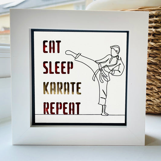 Eat Sleep Karate Repeat quote 1