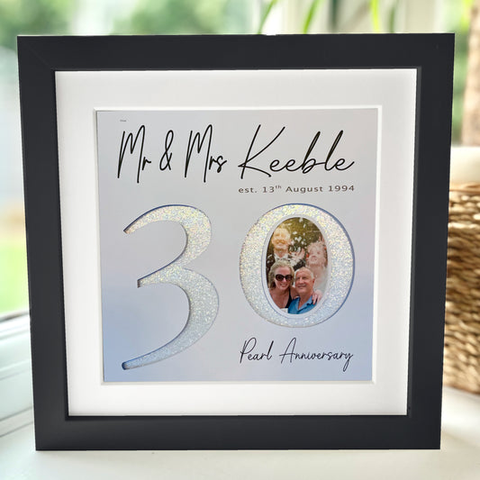 Special Anniversary 8 x 8” Box Frame
