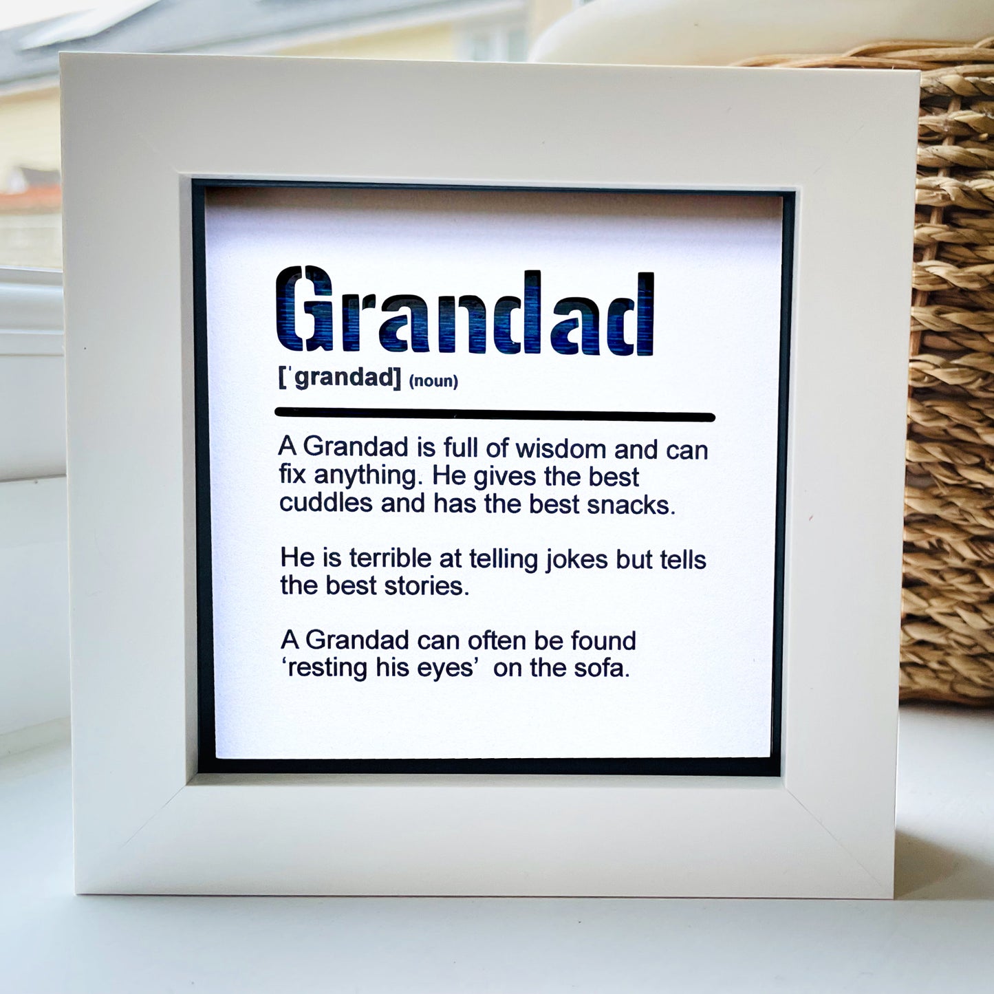 Grandad Dictionary Quote (blue)