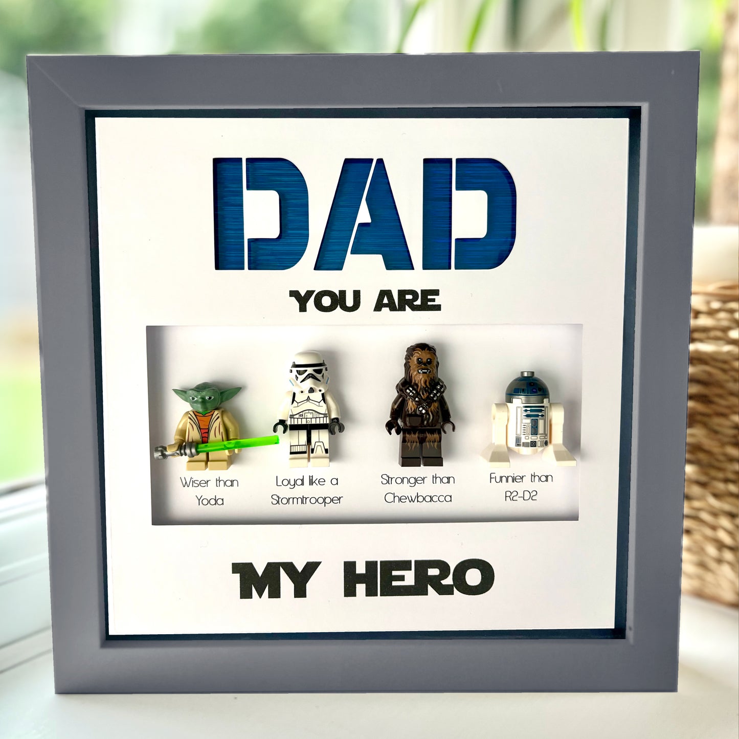 Male Dad / Husband etc You are my Hero Character Frame