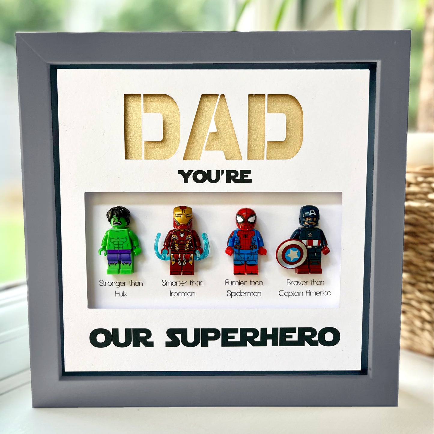 Male  - Dad/Husband etc You are my Superhero character Frame