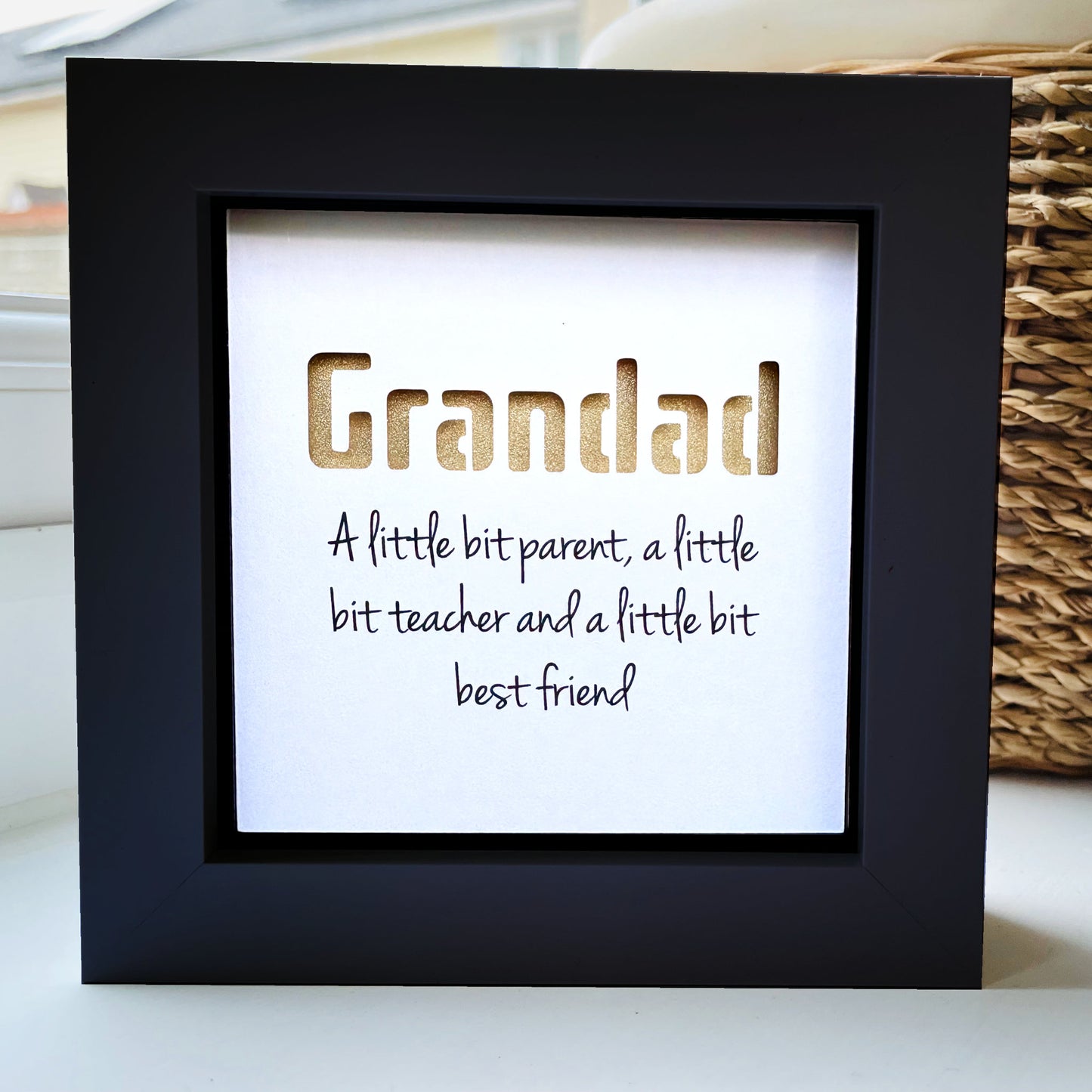 Grandad A little bit parent quote (Gold)