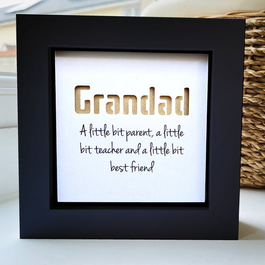 Grandad A little bit parent quote (Gold)