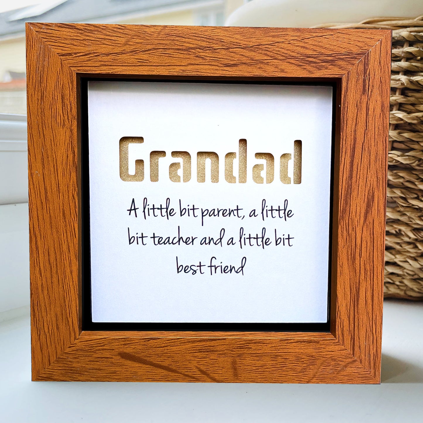 Grandad A little bit parent quote (Gold)