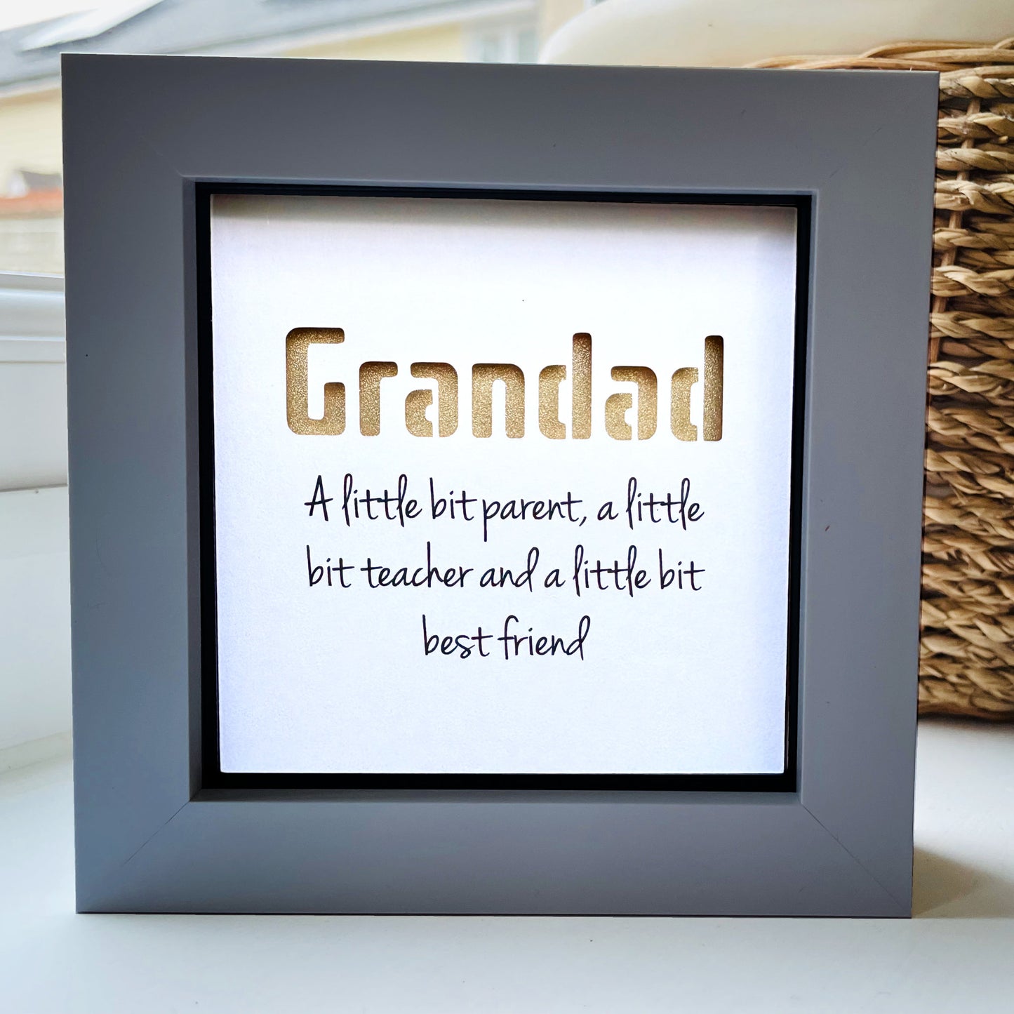 Grandad A little bit parent quote (Gold)