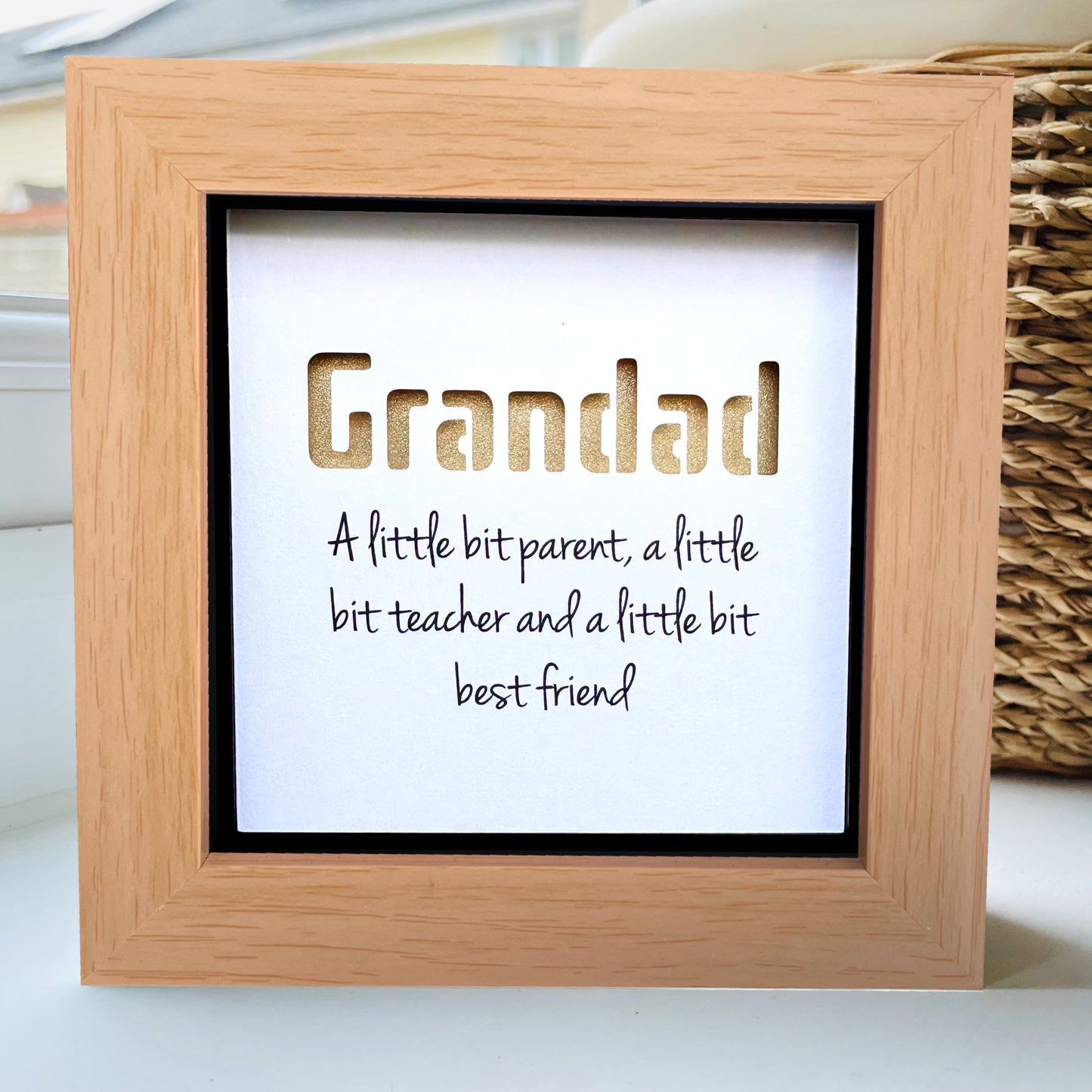 Grandad A little bit parent quote (Gold)