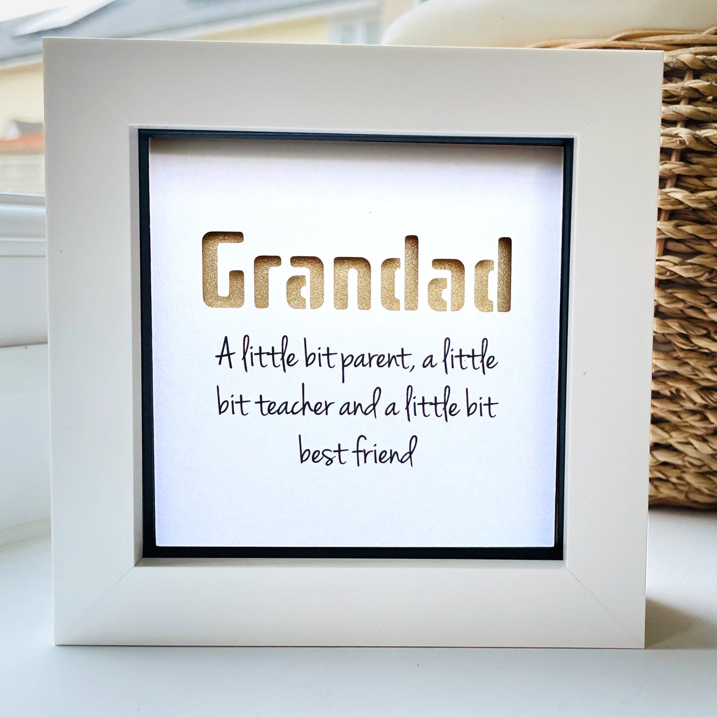 Grandad A little bit parent quote (Gold)
