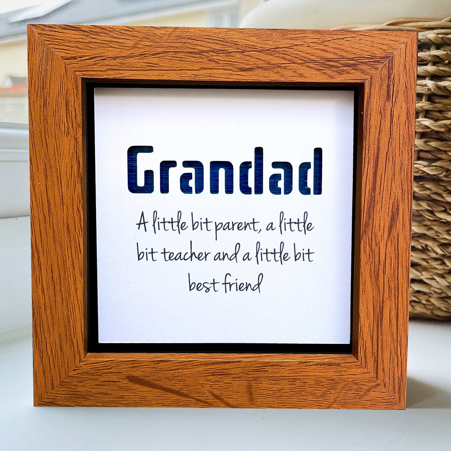 Grandad A little bit parent quote (Blue)