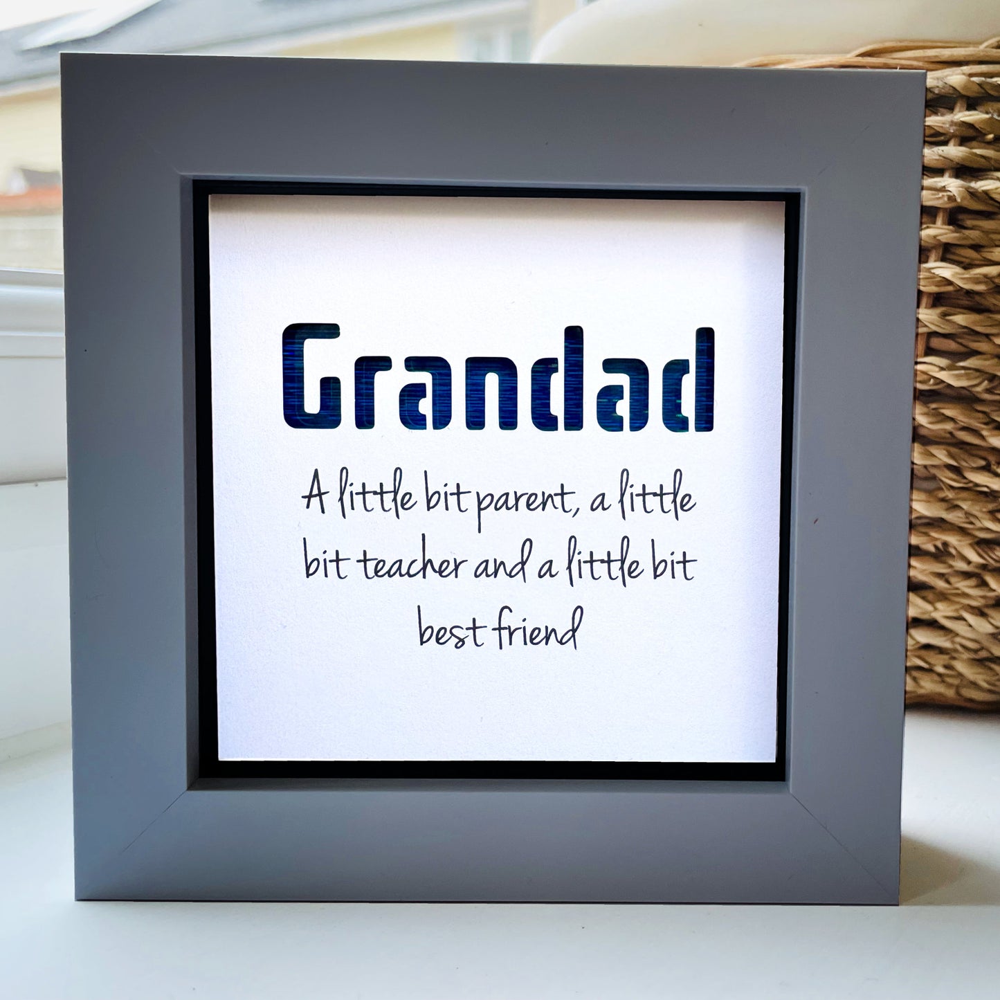 Grandad A little bit parent quote (Blue)