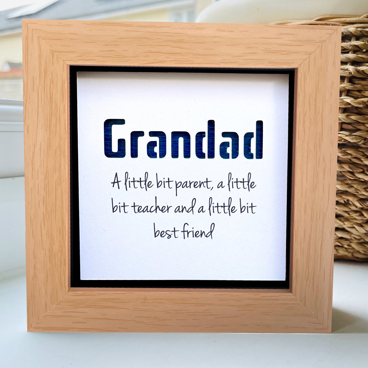 Grandad A little bit parent quote (Blue)