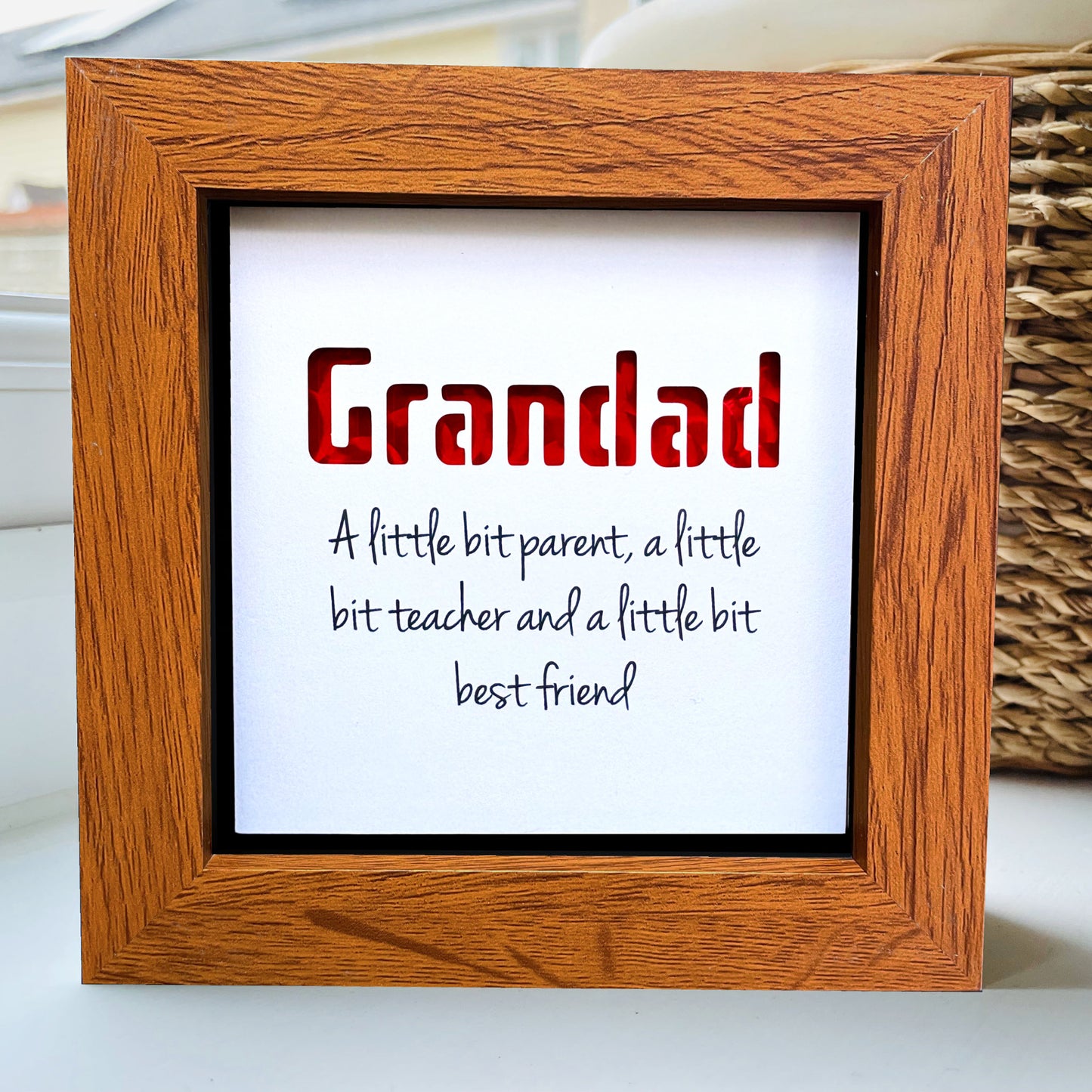 Grandad A little bit parent quote (Red)