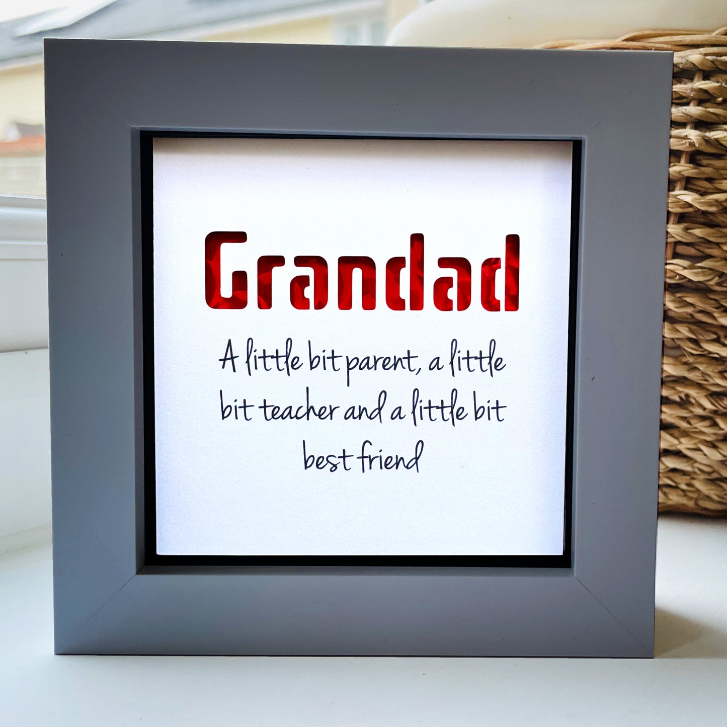 Grandad A little bit parent quote (Red)