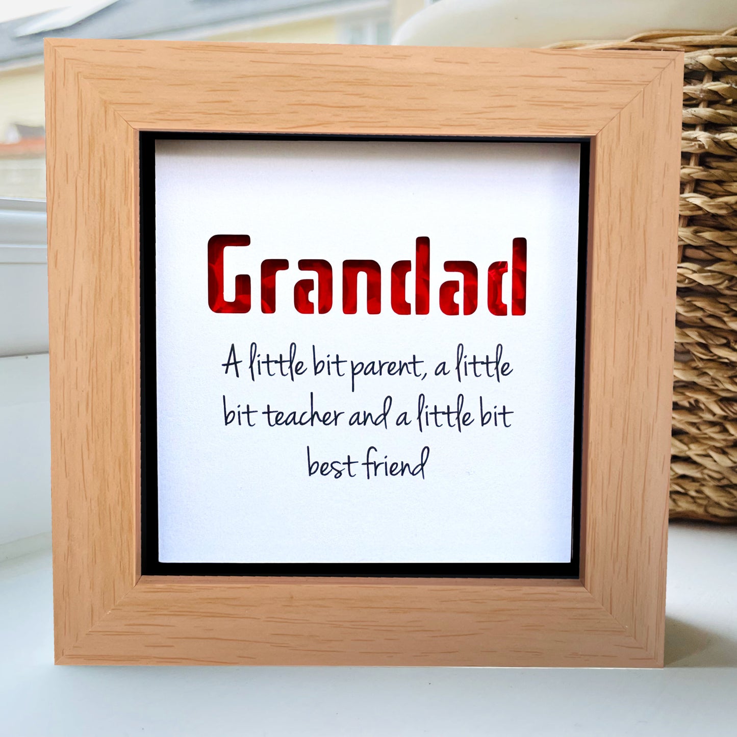 Grandad A little bit parent quote (Red)