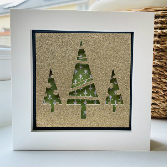 Christmas Tree 11 4 x 4” Box Frame