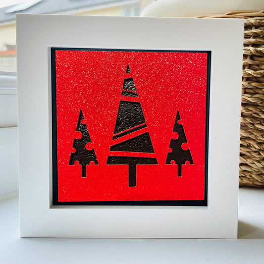Christmas Tree 5 4 x 4” Box Frame